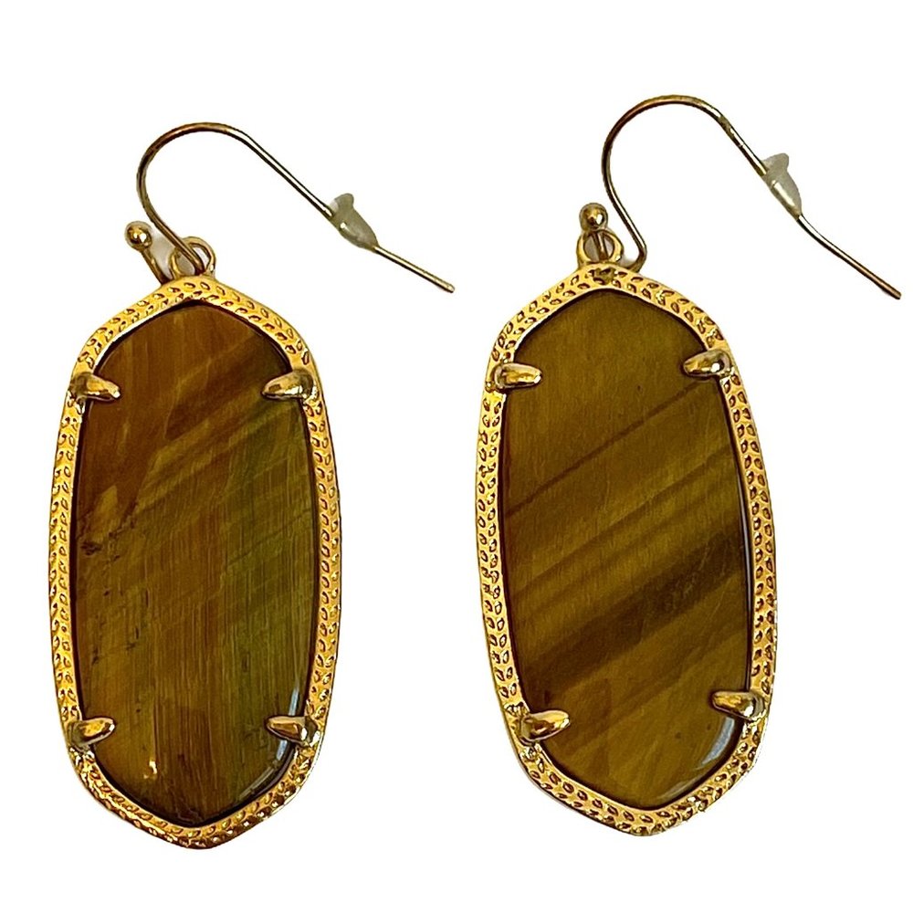 Kendra Scott Elle Tigers Eye Drop Earrings